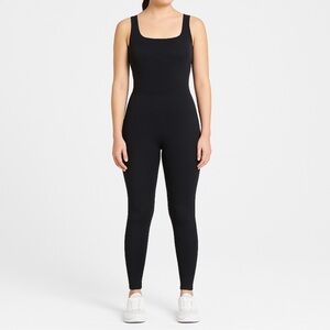 Women's Black Jumpsuit ribbed ALL IN MOTION NWT
